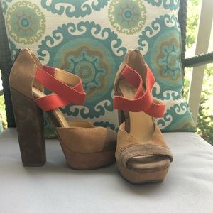 Zodiac Colorblock Trixie leather platforms